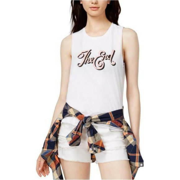Kid Dangerous The End Graphic Muscle Tank Tee - Picture 1 of 8